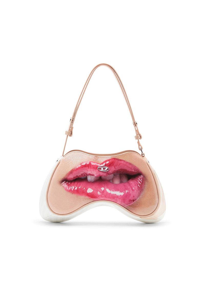 Diesel PLAY SHOULDER - Ručna torba - beige