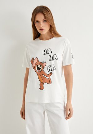 LICENCED TOM AND JERRY - Print T-shirt - white