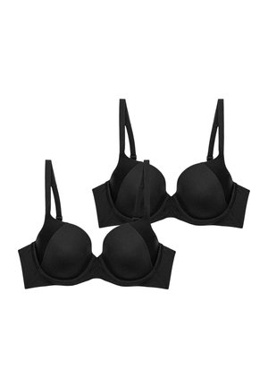 2-PACK BODY MAKE-UP SOFT TOUCH - Sujetador con aros - black