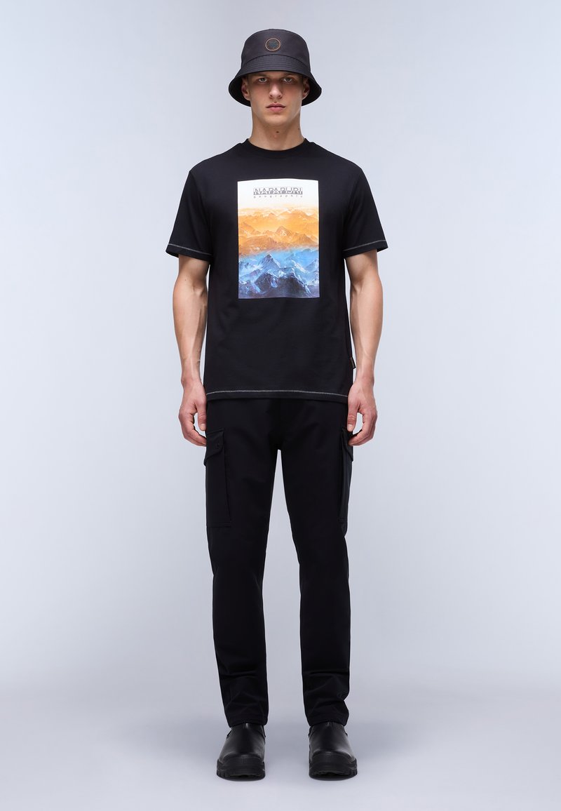 Napapijri T-shirt print zwart