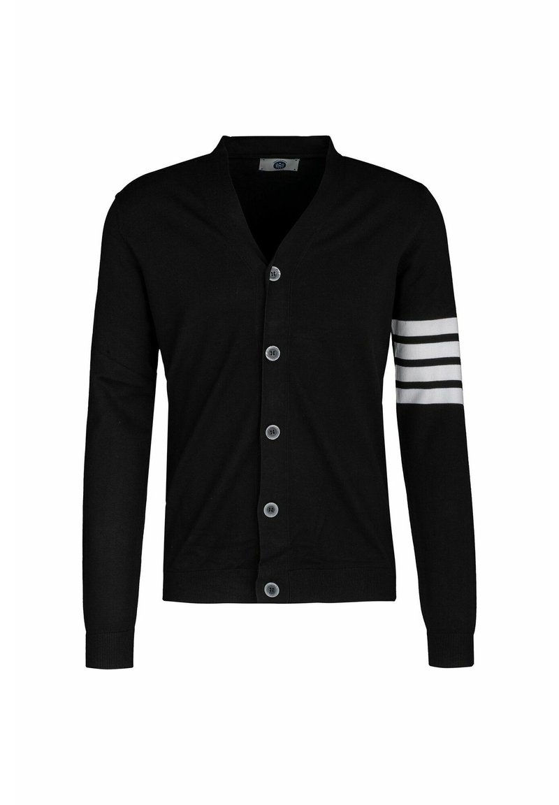Herren Strickjacken | The Gentlemen's Corner SVEN Strickjacke black/schwarz - HY95522 Herren Strickjacken | The Gentlemen's Corner SVEN Strickjacke black/schwarz - HY95522