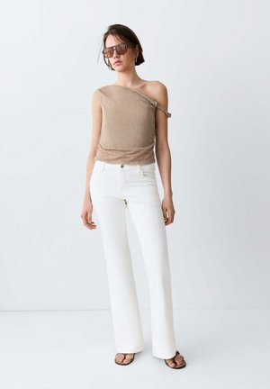 Mango Kids TEEN - Jean flare - blanc