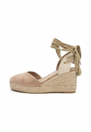 Zapatos de salón con cordones - beige