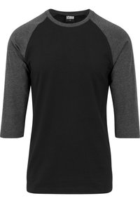 CONTRAST 3/4 SLEEVE RAGLAN - Langarmshirt - blk/cha