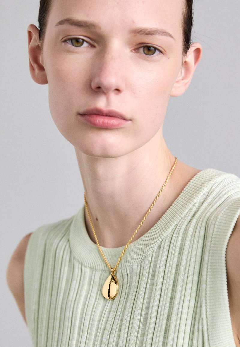 Monica Vinader - DEIA PEBBLE LOCKET - Riipus - gold-coloured, Suurenna