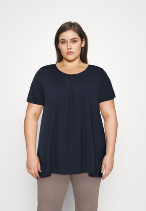 WITH PLEAT AT FRONT - Jednoduché triko - sky captain blue