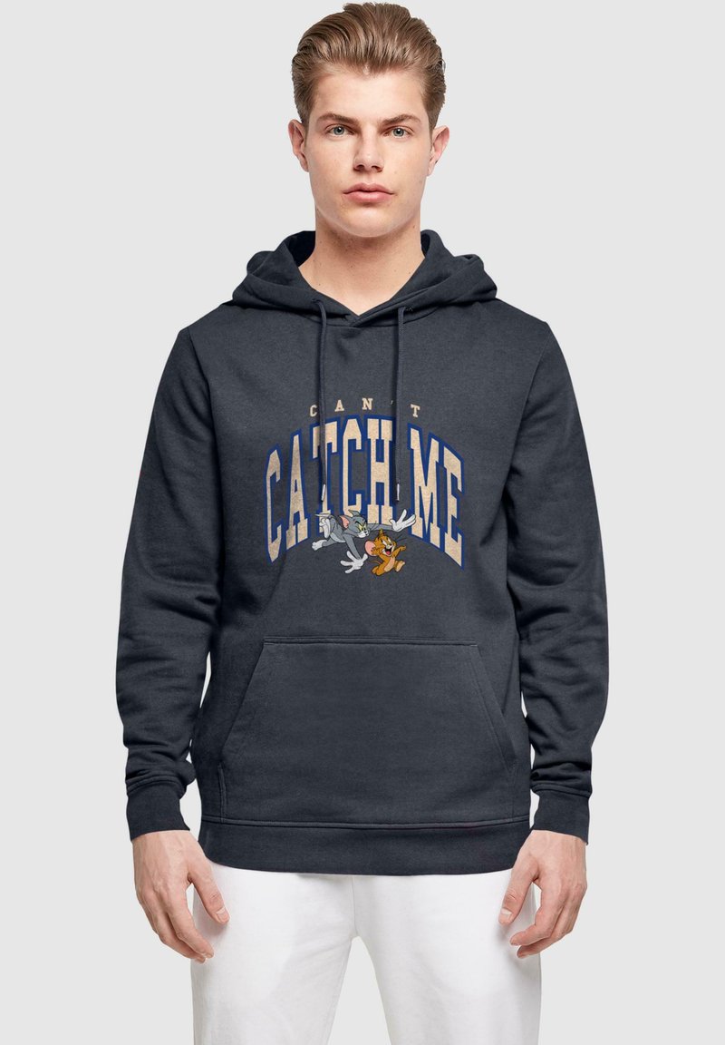 ABSOLUTE CULT TOM AND JERRY - CAN'T CATCH - Felpa con cappuccio - navy