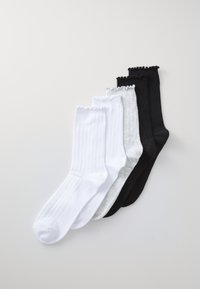 VMENA 5 PACK - Socks - black/grey melange/white