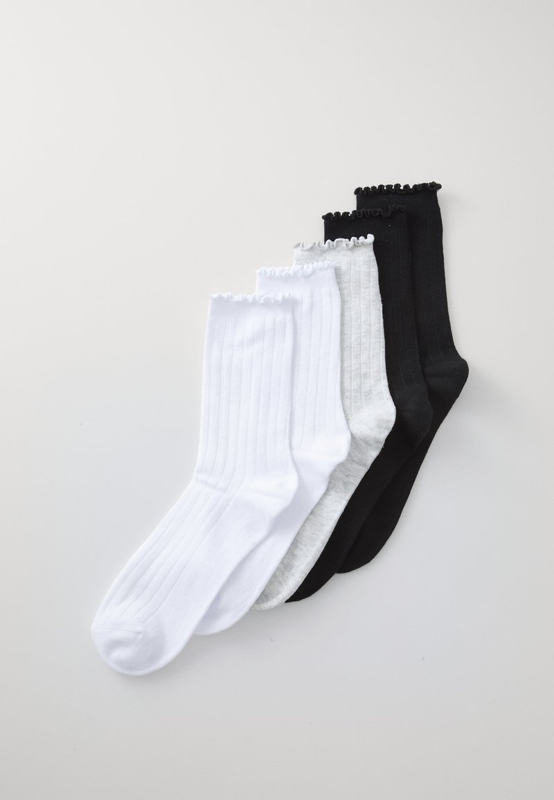 Vero Moda - VMENA 5 PACK - Sokker - black/grey melange/white, Forstørre