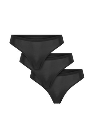 BONDED 3-PACK - Perizoma - black black black