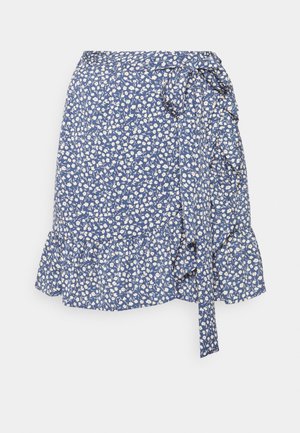 ONLOLIVIA WRAP SKIRT - Tubenederdele - blue