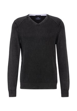 IN WASHED - OPTIK - Maglione - schwarz