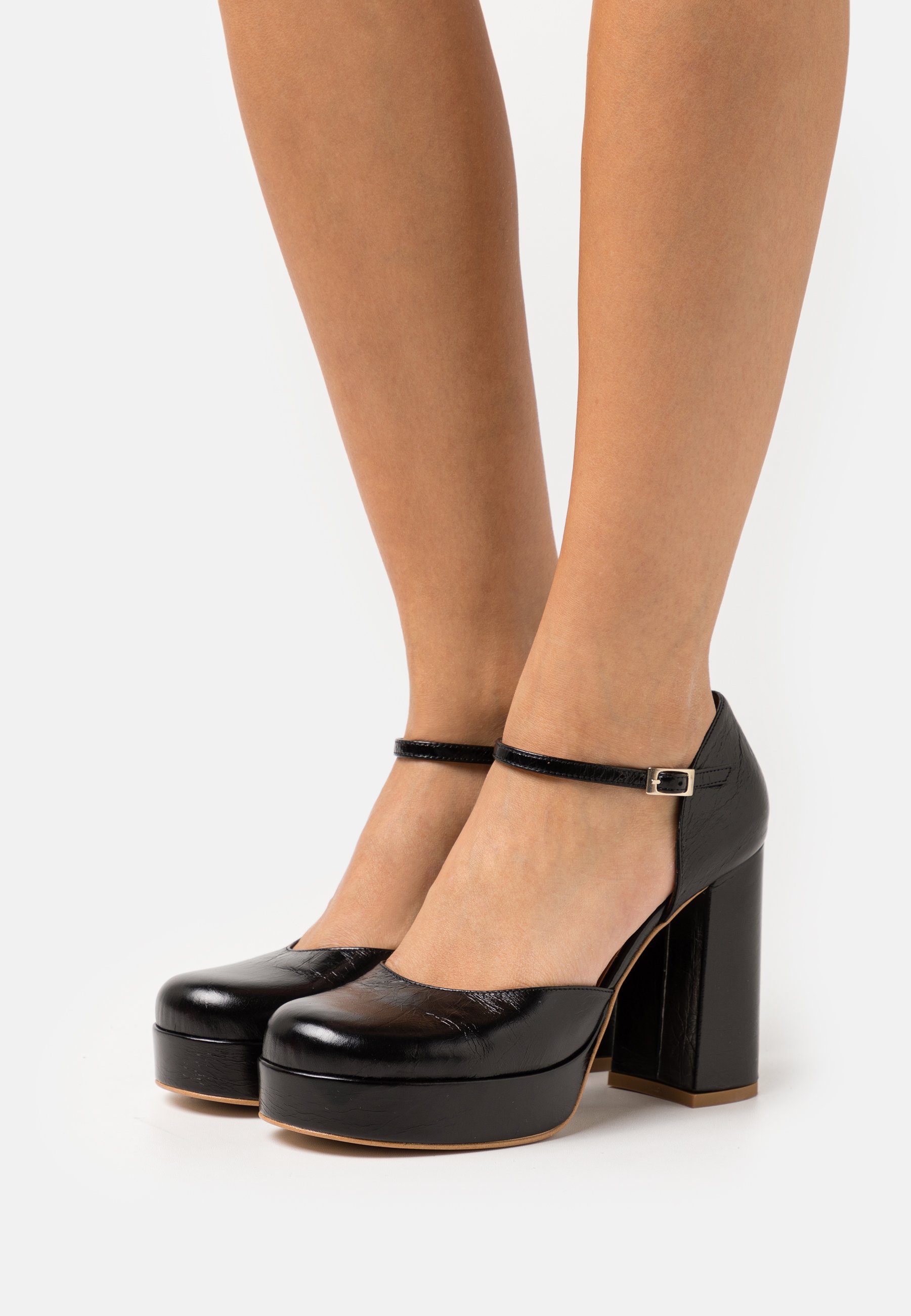 Escarpins A. Bocca Deux Pour L'amour - Cuir Véritable, Talon Carré élégant, Pointure 39 En Bleu Ciel - Idéal Pour Toutes Les Occasions