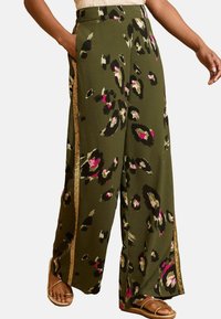 Love & Roses - Trousers - khaki green Thumbnail Image 1