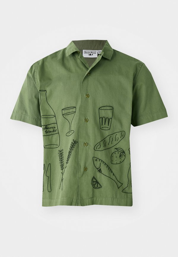 LIGHT PICNIC SHORT SLEEVE SHIRT - Shirt - olive4