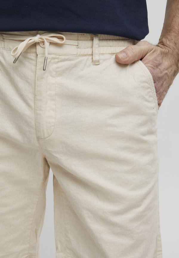 FQBENT LINEN MIX - Shorts - almond milk2