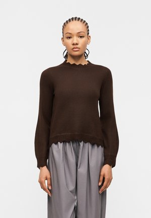 VINIKOLINA O NECK  - Πουλόβερ - coffee bean melange