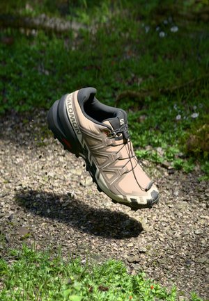 Salomon SPEEDCROSS 6 - Trail running shoes - natural/black/almond milk