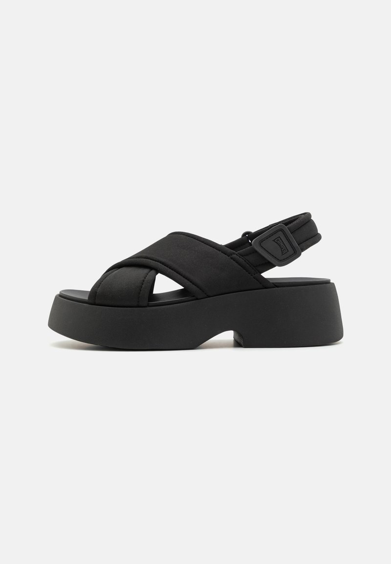 Camper - TASHA - Sandalen met plateauzool - black, Vergroten