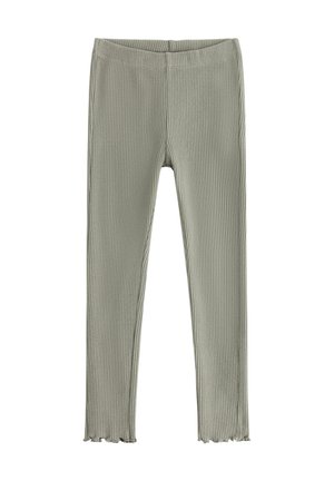 LINDEX RIBBED LEGGINGS LINDEX - Leggings - light dusty green