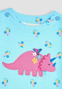 JoJo Maman Bébé APPLIQUE - REGULAR FIT - T-shirts print - duck egg blue dino