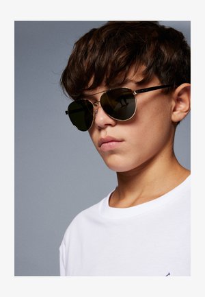 Polo Ralph Lauren 7-10 YEARS UNISEX - Sončna očala - shiny pale gold - dark green
