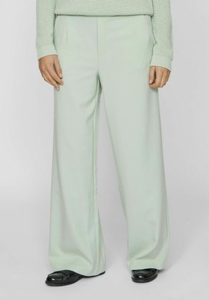 VILA VIVARONE HW WIDE - NOOS - Pantalon classique - silt green