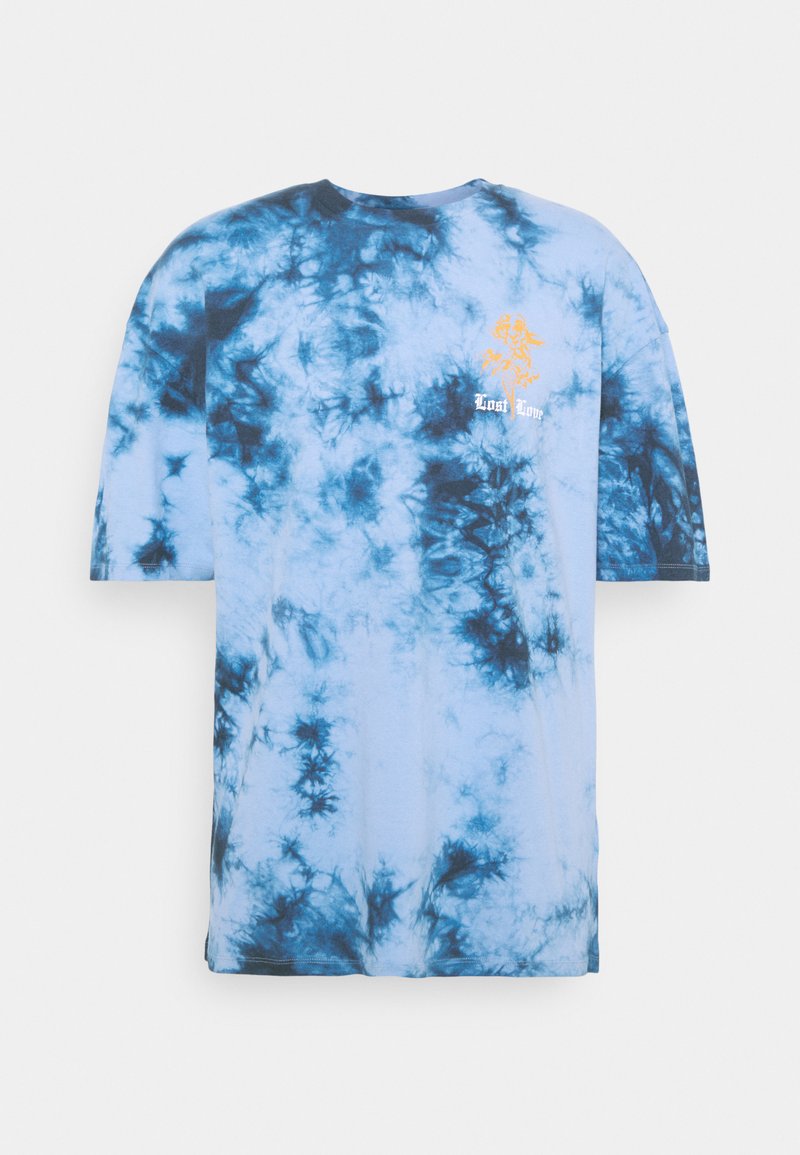 Revival Tee Lost Love Tie Dye Tee Unisex T Shirt Print Blue Black Blauw Zalando Nl
