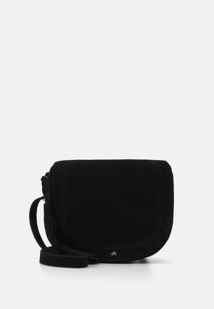 LEATHER - Taška s příčným popruhem - black
