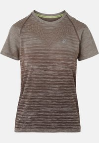 SEAMLESS SS  - Sports T-shirt - taupe grey coffee