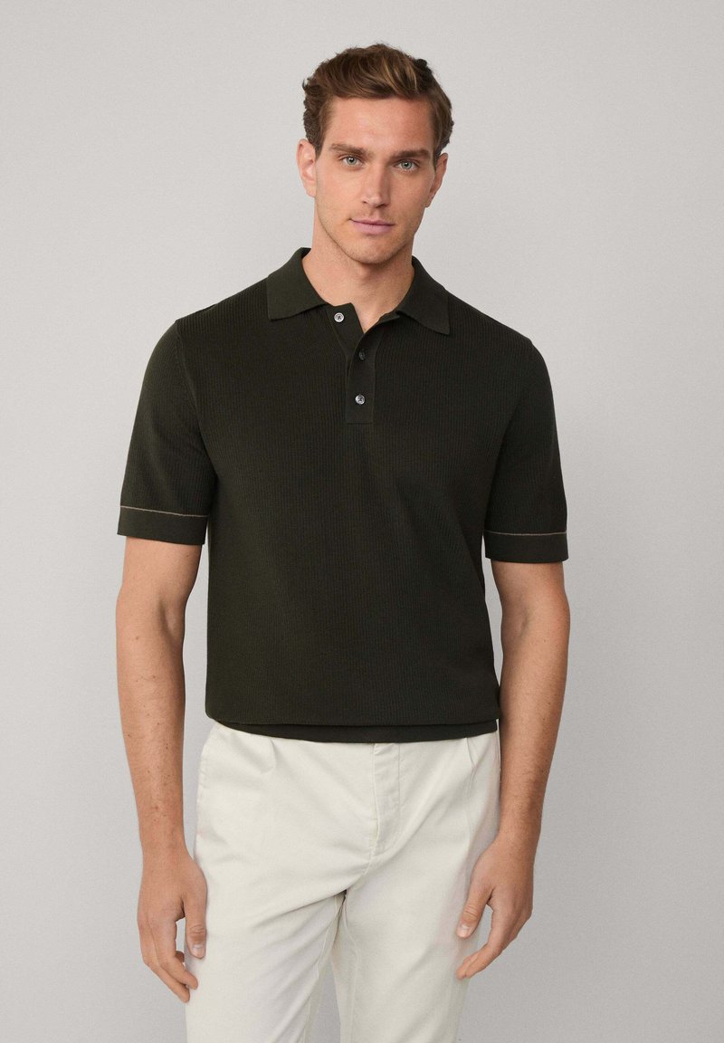 Hackett London TEXTURED - Polokošeľa - hunter green