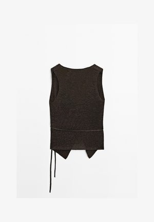 Massimo Dutti Bodywarmer - mottled dark brown