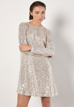 Apricot SEQUIN EMBELLISHED - Cocktailjurk - stone
