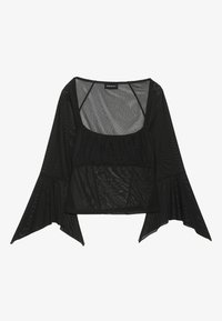 Top s dlhým rukávom - black
