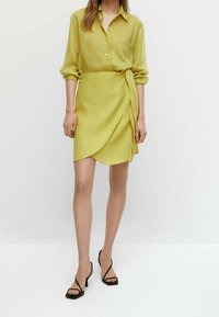 Massimo Dutti A-lijn rok - yellow