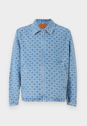 sandro ZIPPER CROSS JACKET - Denim jacket - blue vintage