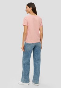 s.Oliver MIT UMSCHLAG AM ÄRMEL - T-Shirt basic - rosa