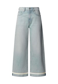 WIDE LEG TURN-UP - Wide leg - oz blue rigid denim