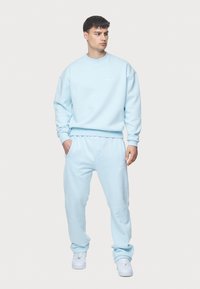 Pegador LOGO OVERSIZED SWEATER - Sweatshirt - washed baby blue