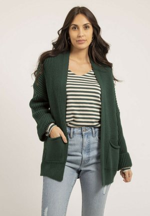 LONG KIRSTEN - Gilet - vert foret