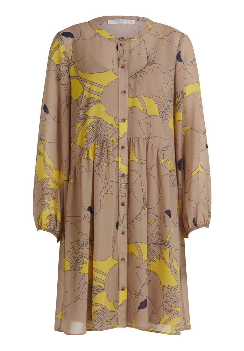 Damen Freizeitkleider | Betty & Co MIT PRINT Jerseykleid camel/yellow/camel - YQ46117 Damen Freizeitkleider | Betty & Co MIT PRINT Jerseykleid camel/yellow/camel - YQ46117