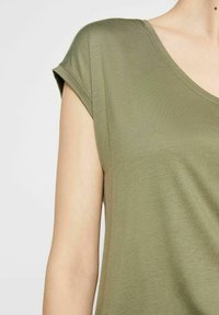 Pieces PCBILLO TEE SOLID - Basic póló - deep lichen green