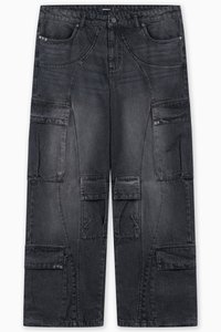 UNISEX BAG WASHED UNISEX - Tisleri teksad - black washed