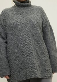 Studio Untold Strickpullover - mottled anthracite