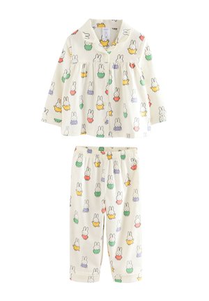 REGULAR FIT - BUTTON THROUGH SET - Conjunto de pijama - ecru white