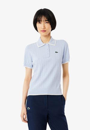 PULLY - Polo - bleu clair   blanc-ii