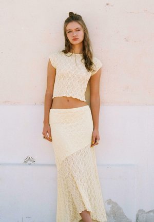 Jupe longue - light yellow