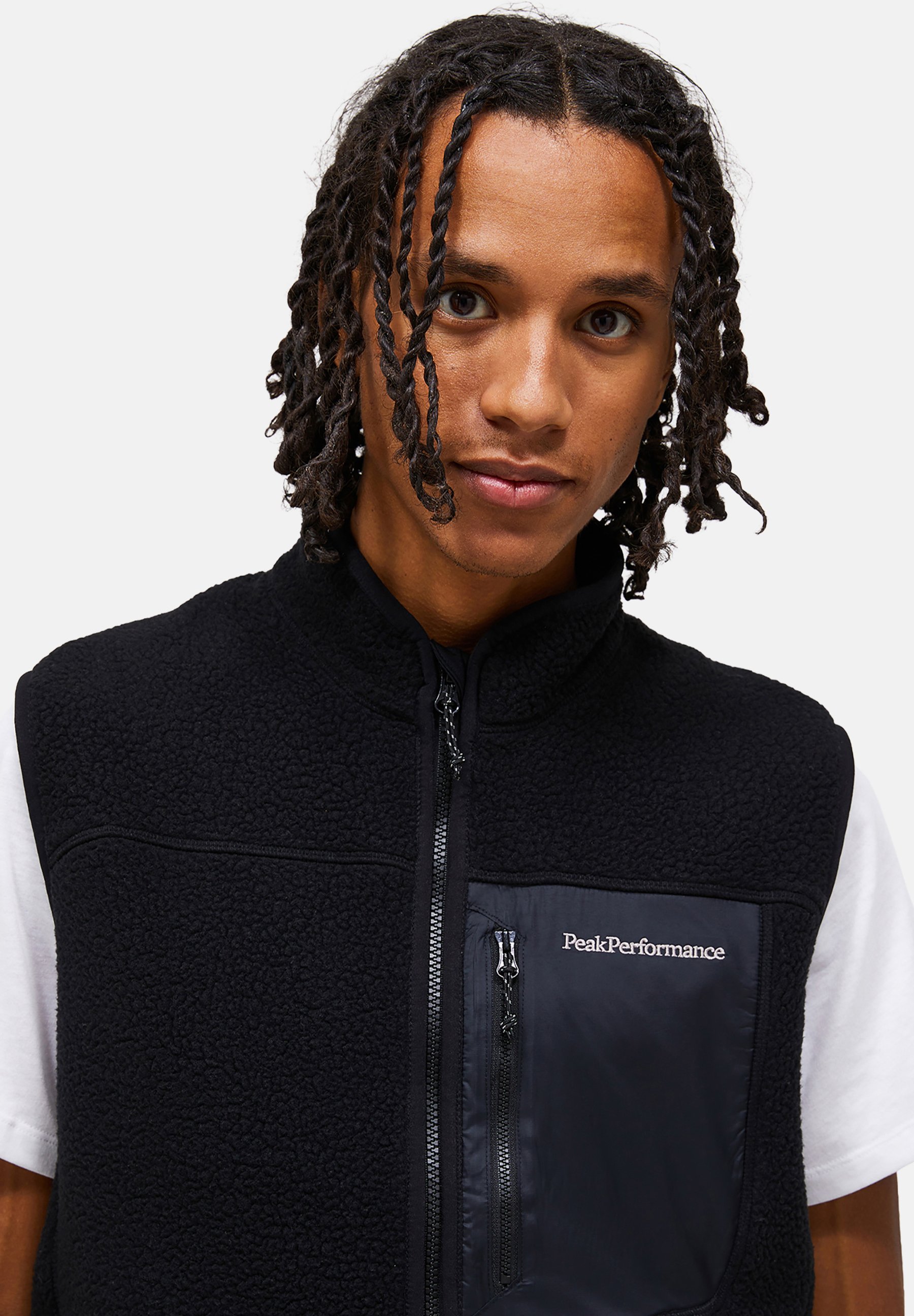 Peak Performance NATURERUSH PILE VEST MEN - Bodywarmer - black