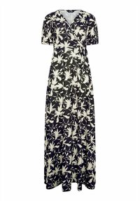 Long Tall Sally FLORAL PRINT WRAP - Robe en jersey - black