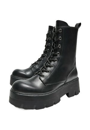 TRACK  - Platform ankle boots - black